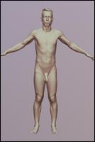 Man 3D scan of nude body 01